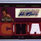 2006 2007 Adam Morrison Triple Threads Auto 21/36 # Red Patches Rookie RC