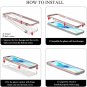 2 in 1 Cover for iPhone 12/12 Pro Case Marble Soft TPU PC Bumper 360&Acirc;&deg; Full Body Protect