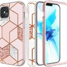2 in 1 Cover for iPhone 12/12 Pro Case Marble Soft TPU PC Bumper 360° Full Body Protect 2 in 1 Cover for iPhone 12/12 Pro Case Marble Soft TPU PC Bumper 360° Full Body Protect