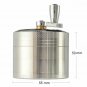 2.2 inch Hand Cranked Spice Herb Grinder Metal 4 Pieces 3 Chambers