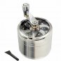 2.2 inch Hand Cranked Spice Herb Grinder Metal 4 Pieces 3 Chambers