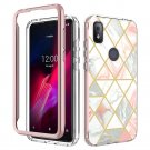 2 in 1 Cover for TCL Revvl 4 Case Marble (T-Mobile/Metro) Soft TPU w/ PC Bumper 2 in 1 Cover for TCL Revvl 4 Case Marble (T-Mobile/Metro) Soft TPU w/ PC Bumper