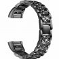 Compatible Fitbit Charge 2 Band with Bling Rhinestone Metal Bracelet Replacement