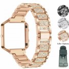 Compatible Fitbit Blaze Bands Metal Frame with Rhinestone Bracelet Replacement