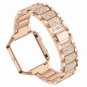 Compatible Fitbit Blaze Bands Metal Frame with Rhinestone Bracelet Replacement