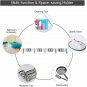 Wall Mount Broom Mop Holder Stainless Steel Landry Hanger Organizer 4Rack 5 Hook