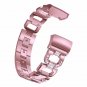 Compatible Fitbit Charge 3 Band Replacement Rhinestone Metal Bracelet Wristband
