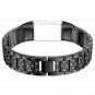 Fitbit Charge 3 Bands Bracelet Replacement Metal with Rhinestones Wristband