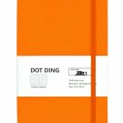 A5 Dotted Notebook Diary Journal Hard Cover 80 Sheet 160 Page 100GSM Ivory White