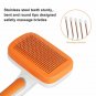 Dog Cat Brush Pet Grooming Comb with Massages Particle Remove Undercoat Shed Fur