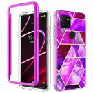2 in 1 Cover for TCL Revvl 5G Case Marble (T-Mobile/Metro) Soft TPU w/ PC Bumper 2 in 1 Cover for TCL Revvl 5G Case Marble (T-Mobile/Metro) Soft TPU w/ PC Bumper
