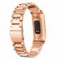 Compatible Fitbit Charge 3 Band Replacement Stainless Steel Metal Bracelet Strap