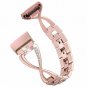 Compatible Fitbit Charge 3 Band Replacement with Rhinestones Metal Bracelet