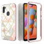 2 in 1 Samsung Galaxy A11 Case Marble TPU PC front Bumper 360° Full Body Protect