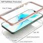 2 in 1 Cover Compatible with iPhone 12 Mini Case Marble Heavy Duty Protect
