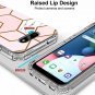 2 in 1 Cover for LG K31 Case Marble Soft TPU PC Bumper 360° Full Body Protect