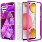 2 in 1 Cover for Samsung Galaxy A42 5G Case Marble Soft TPU Full Body Protect 2 in 1 Cover for Samsung Galaxy A42 5G Case Marble Soft TPU Full Body Protect