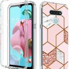 2 in 1 Cover for LG K51 Case Marble Soft TPU PC Bumper 360° Full Body Protect 2 in 1 Cover for LG K51 Case Marble Soft TPU PC Bumper 360° Full Body Protect