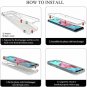 2 in 1 Cover for LG K51 Case Marble Soft TPU PC Bumper 360° Full Body Protect