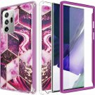 Samsung Galaxy Note 20 Ultra Marble Case 5G 2 in 1 Hybrid Rugged Armor Cover
