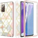 Samsung Galaxy Note 20 Marble Case 5G 2in1 Hybrid Rugged Armor Cover Full Body