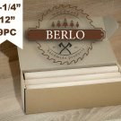 1-1/4'' Wooden Dowel Rods (30 mm), 12" Long Beech Wood Pegs (30cm), Set Of 9 PCS