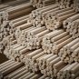 1-1/8'' Wooden Dowel Rods (28 mm), 12" Long Beech Wood Pegs (30cm), Set Of 9 PCS