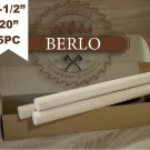 1-1/2" Wood Dowel Rods (38 mm), 20" Long Beech Wood Pegs (50cm), Set Of 5 PCS