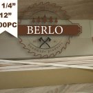 SET OF 200PC 1/4'' Wooden Dowel Rods (6mm), 12" Long Beech Wood Pegs (30cm)