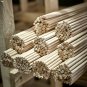 9/16'' Wooden Dowel Rods (14mm), 12" Long Beech Wood Pegs (30cm), Set Of 35PC