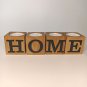 Candle Holder Set HOME, Wooden Tea Light Candle Holder, Home decorations