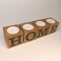 Candle Holder Set HOME, Wooden Tea Light Candle Holder, Home decorations