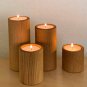 Wooden Tea Light Candle Holder, Candle Holder Pillar, Candle Holder Set