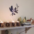 Candle Holder Set LOVE, Wooden Tea Light Candle Holder, Home decor