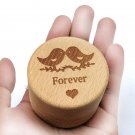 Personalized Date Rustic Wedding Wooden Ring Box Holder