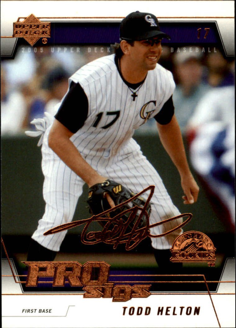 2005 Upper Deck Pro Sigs 29 Todd Helton