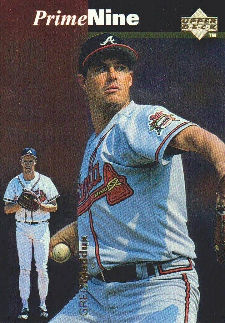 1998 Upper Deck Prime Nine PN57 Greg Maddux/1993-94