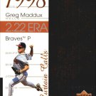 1999 Upper Deck Ovation Curtain Calls R12 Greg Maddux
