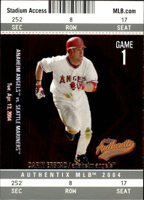 2004 Fleer Authentix 91 Darin Erstad