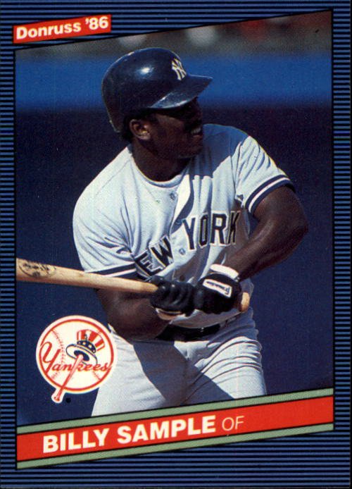 1986 Donruss 539 Billy Sample