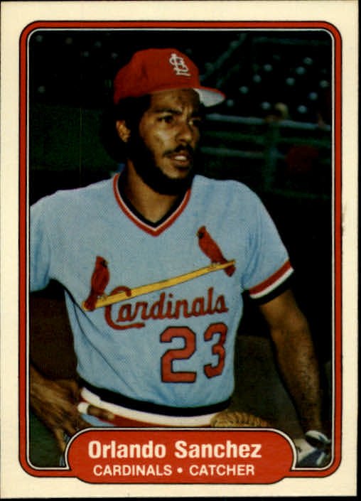 1982 Fleer 126 Orlando Sanchez RC