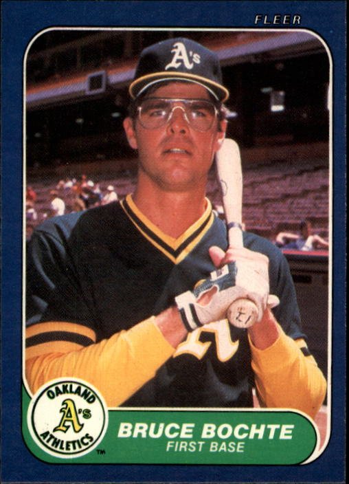 1986 Fleer 413 Bruce Bochte