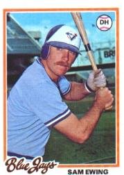 1978 Topps 344 Sam Ewing RC