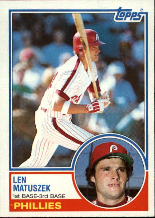 1983 Topps 357 Len Matuszek RC
