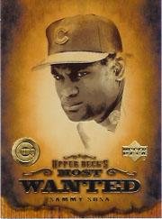 2001 Upper Deck UD's Most Wanted MW5 Sammy Sosa
