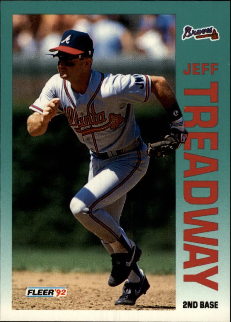 1992 Fleer 373 Jeff Treadway