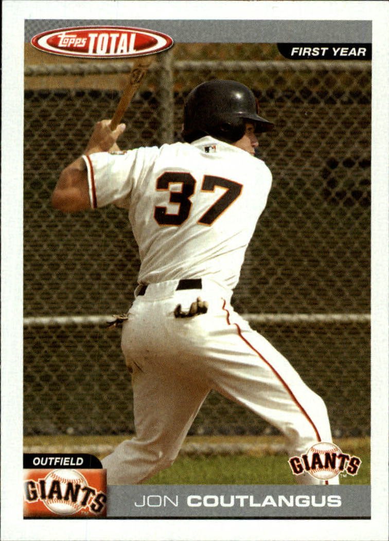 2004 Topps Total 805 Jon Coutlangus FY RC