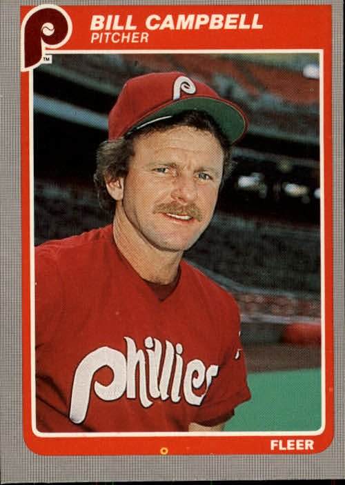 1985 Fleer 245 Bill Campbell