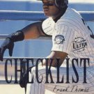 1996 Ultra Checklists Gold Medallion B10 Frank Thomas 1996 Ultra Checklists Gold Medallion B10 Frank Thomas