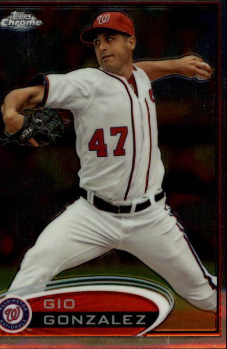 2012 Topps Chrome 53 Gio Gonzalez
